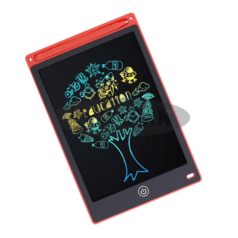 8.5 inch Writing Drawing Tablet LCD Writing Tablet Digital Erasable Drawing Tablet/Pad/Board For Kids Electronic Graphics Tablet: Red Colorful 8.5