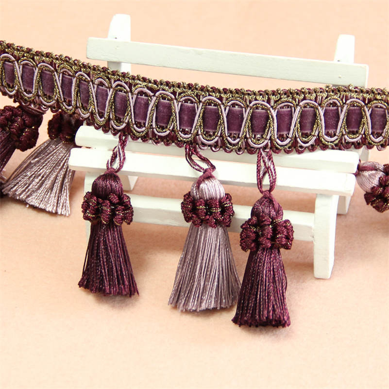 Bordo per tende da 1 metro, finiture per cucire, nappe, frange, tappezzeria, decorazione per cuscino fai da te: Rame antico