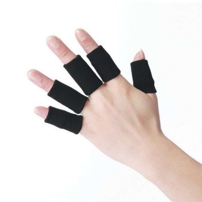10 st pilbåge målvaktshandskar halvfinger finger hand brace basket finger handskar