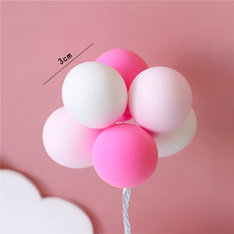 Farm Animal Cake Decoration Cows Sheep Pig Acrylic Ladder Happy Birthday Flags Cake Topper For Baby Shower Birthday Party Decor: 20 Balloon