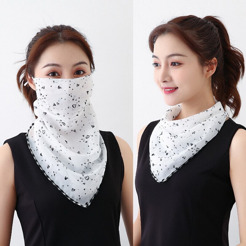 Été soleil Multi usage Bandana cagoule en mousseline de soie été visage bouche bouclier cou Snood écharpe: A5