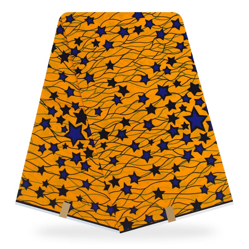 Bonito vestido de tela de cera africana de Ankara tela última Nigeria tela de cera real H16121536
