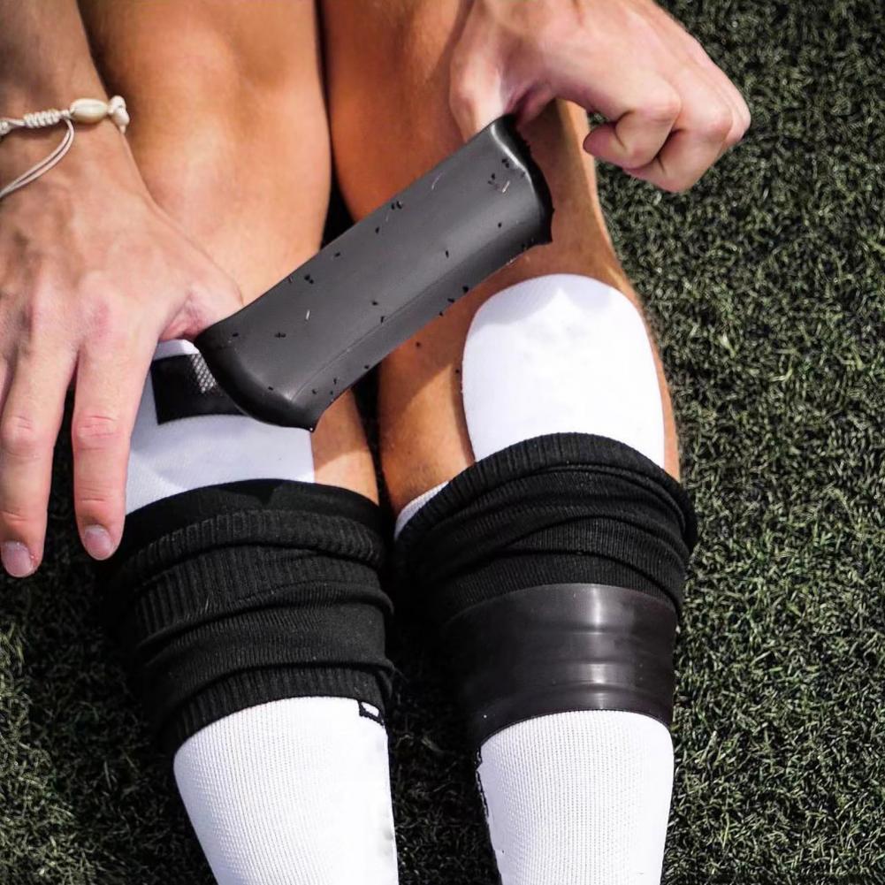 Fußball Schienbeinschutz Gurt Silikon Bein Band Legging Schienbeinschutz Riemen Knöchelschutz Fußball Elastische Silikon Schienbeinschoner