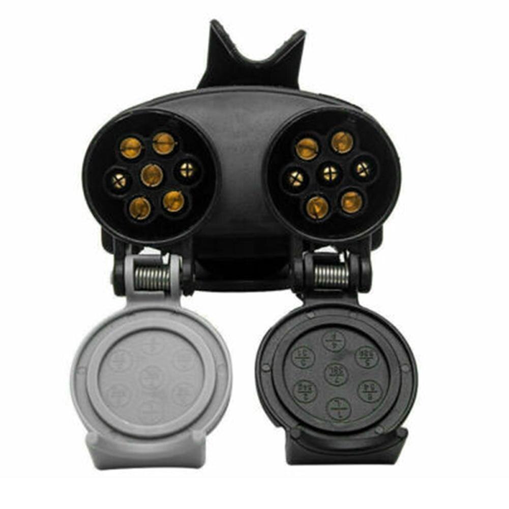 13 Pin Naar 7 Pin Euro Trailer Towing Caravans Dual Socket Plug Adapter Connector Trailer Plug Adapter