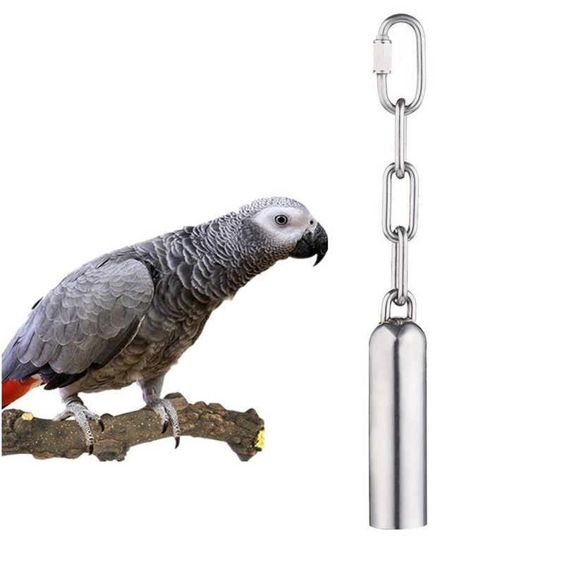Rvs Bel Speelgoed Voor Vogels, Zware Vogelkooi Speelgoed Voor Papegaaien, Afrikaanse Greys, mini Ara 'S, Kleine Kaketoes