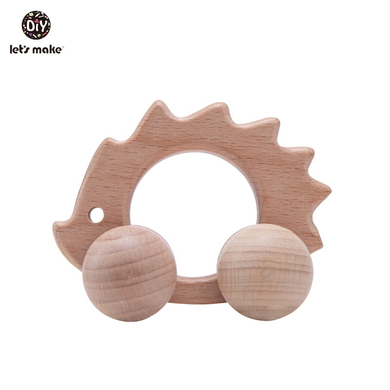 Lassen sie Machen Buche Holz Spielzeug 0-12Month 1PC Baby Spielzeug Elefanten Hedgehog Schildkröte Auto Pädagogisches Kleinkinder Entwicklungs Newbron: 1