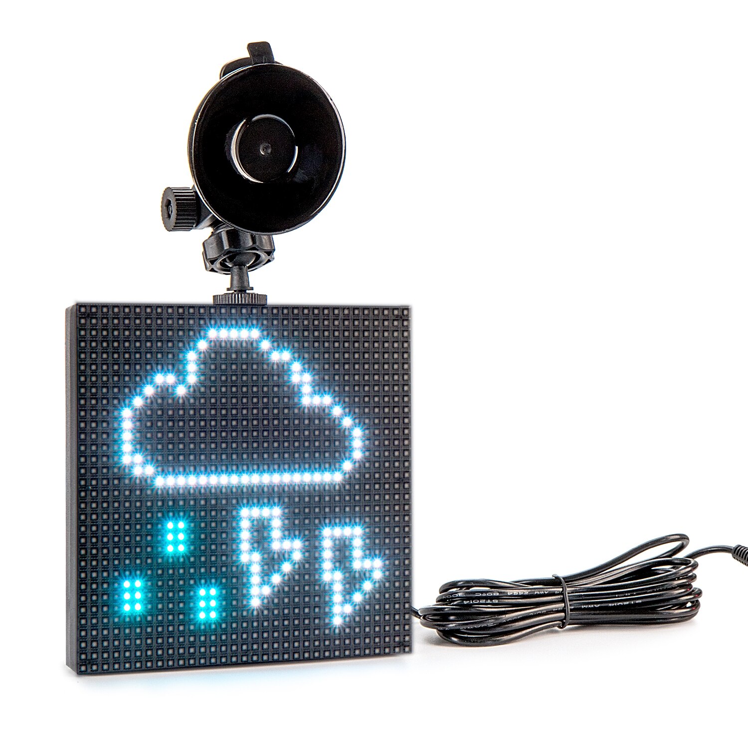 P4 Bluetooth12V 32*32 matrix led Car RGB graffiti DIY GIF animation programmable scroll message LED Display Board Screen