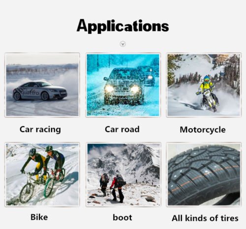 500 kpl 12mm piikkiä renkaille auto pyörän renkaat nastat pyörän rengas piikit lumi talvi-auto-tyyli lumi goujons a vis fatbike