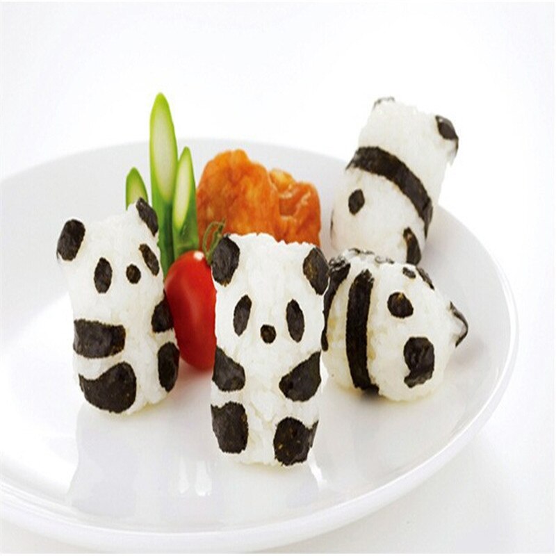 3D creativo fai da te bella panda stampi per palline di riso Sushi Onigiri stampo Sushi creatore bazooka Bento strumenti di cottura accessori