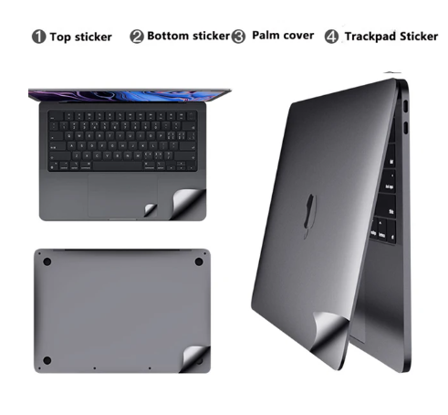 for MacBook Air 15 A2941 13 M2 A2681 Pro 14 16 M3 sticker protect film Palms Guard Rest Cover+Trackpad /body Protect Skin: WHITE / 11"