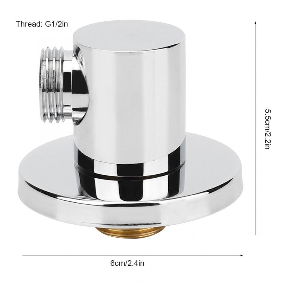 G1/2in Copper Shower Hose Connector Household Wall-Mounted Wall Outlet Elbow Bathroom Hardware Accessories