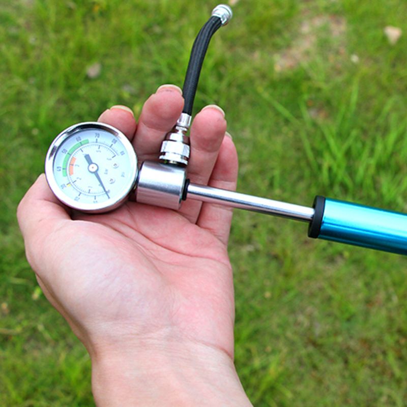 High Pressure MTB Bike Compact Suspension Fork Rear Shock Pump 88 psi