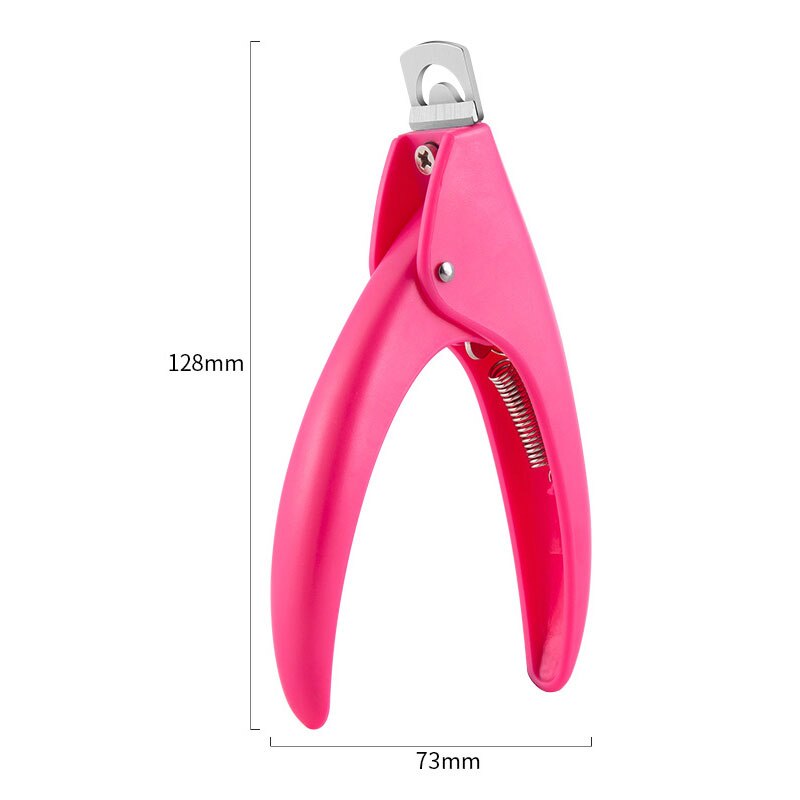 Coupe-ongles en forme de U, 4 couleurs, ciseaux pour faux-ongles français, coupe-ongle en acier inoxydable, outils de manucure