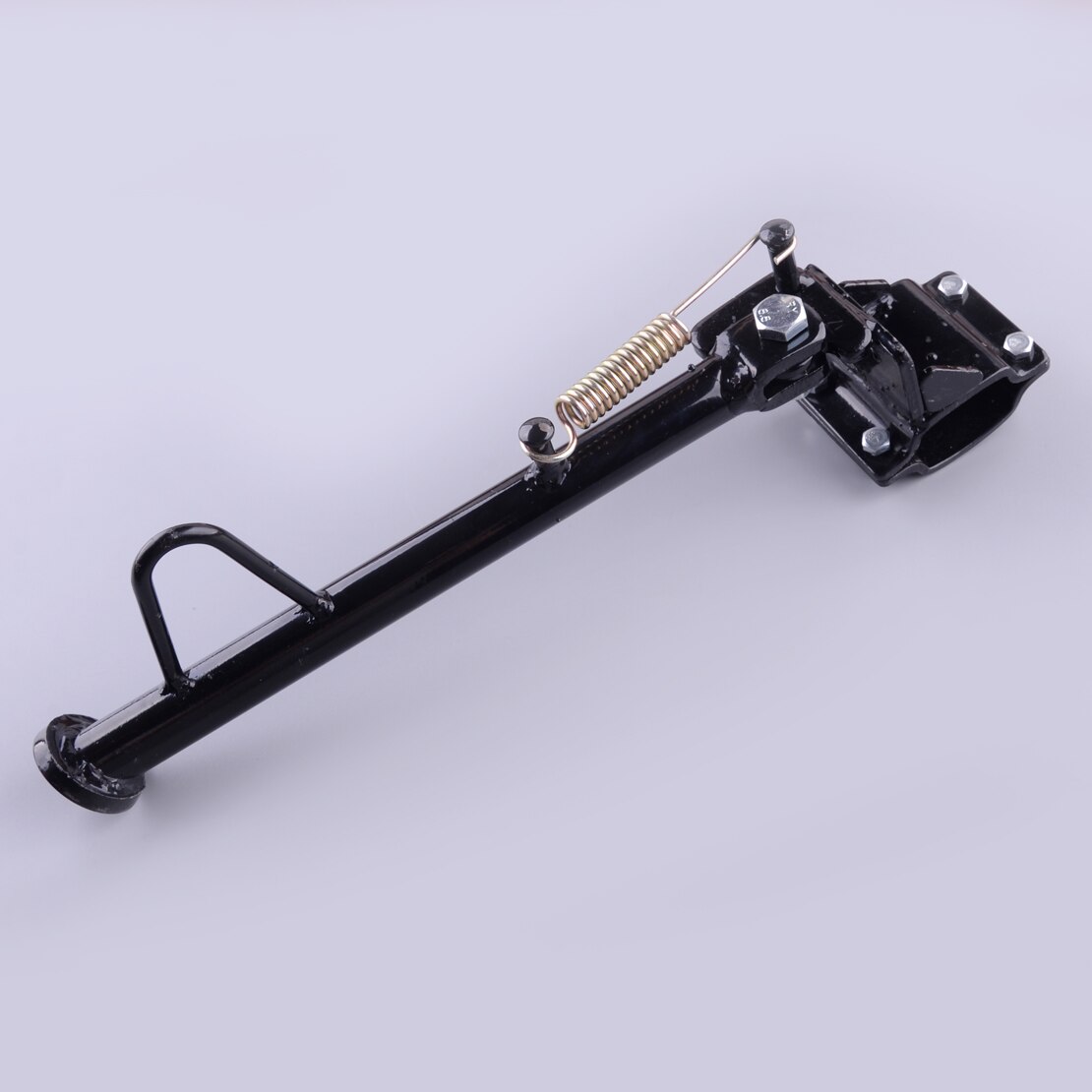 Motorfiets Power Ondersteuning Kickstand Brace Parkeergelegenheid Side Stand Been Voet Fit Voor Atv Quad Buggy Zwart Ijzer