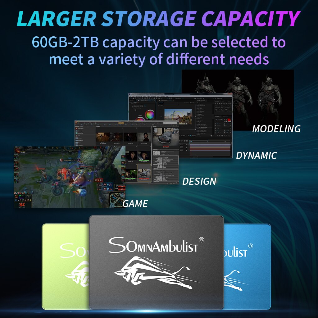 Metal bull head ssd 120GB 240 GB 480GB 2TB SSD HDD 2.5 inch SSD SATA SATAIII 60GB laptop built-in solid state drive