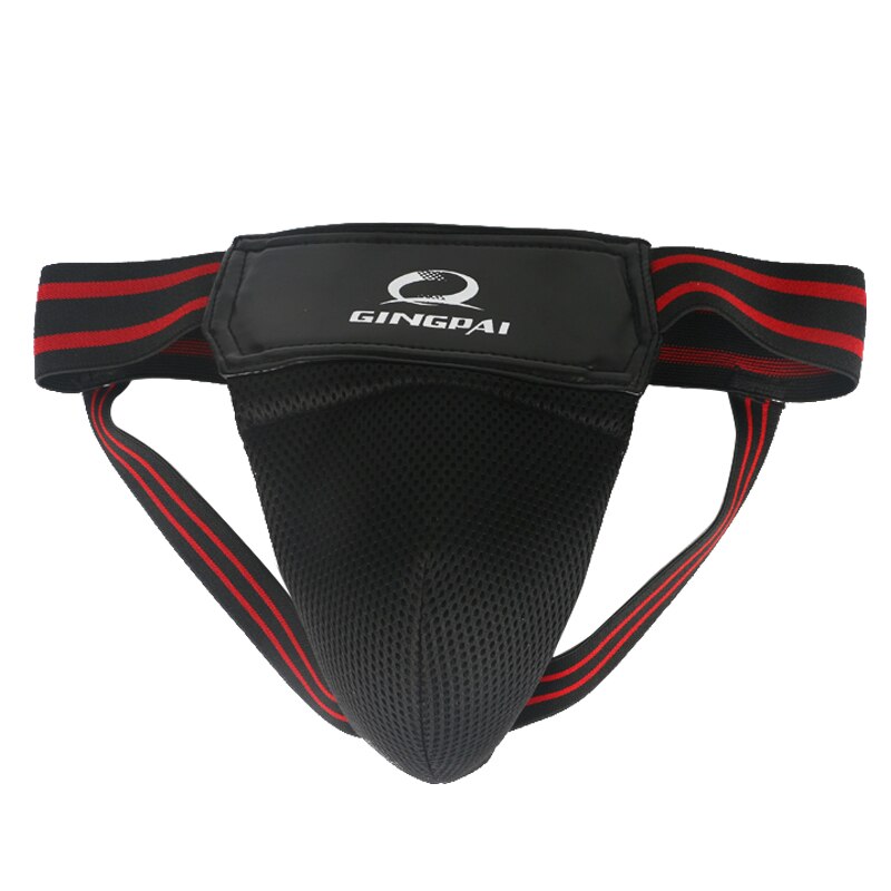 Volwassen Mannelijke Sanda Kruis Guard Protector Taekwondo Mma Lies Protector Kick Boksen Bescherming Guard Mannen Jockstrap: Black / L