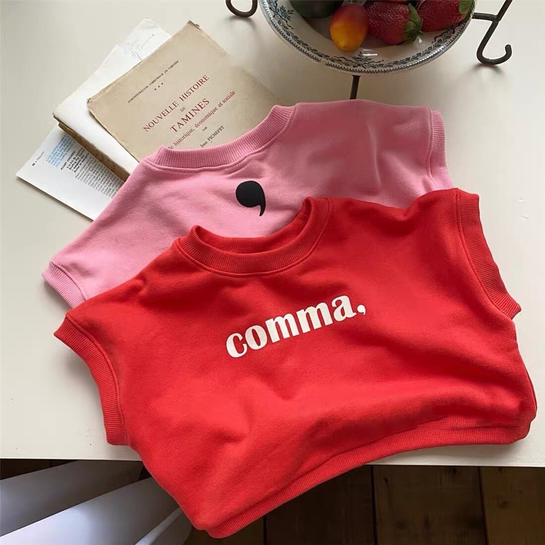 Spring Summer Girls Letter Vest Kids Korean Vest