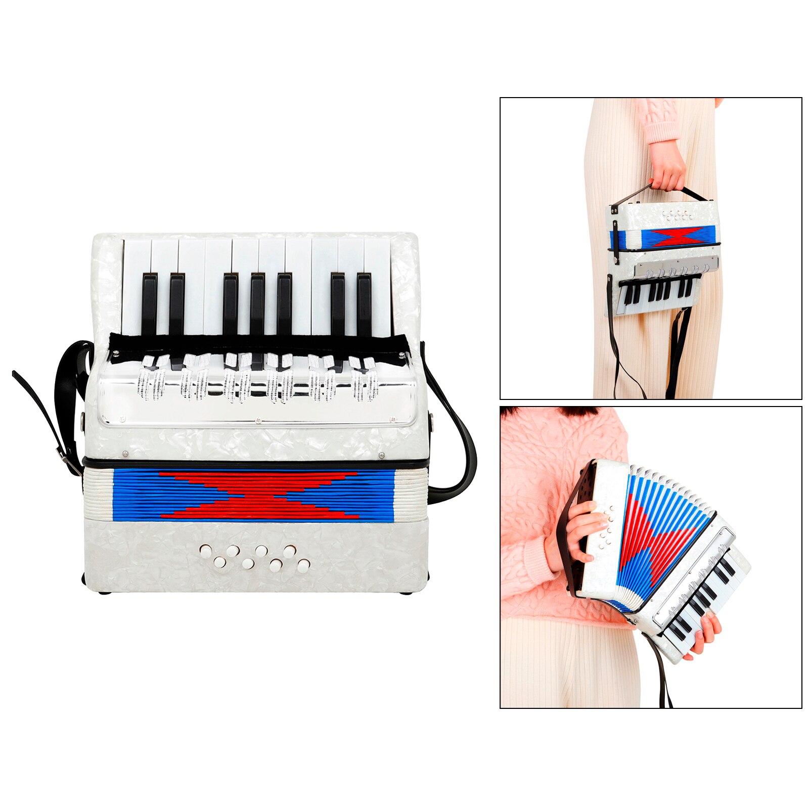 17 Key 8 Bass Mini Accordion for Beginners Over 6 Years Old Christmas