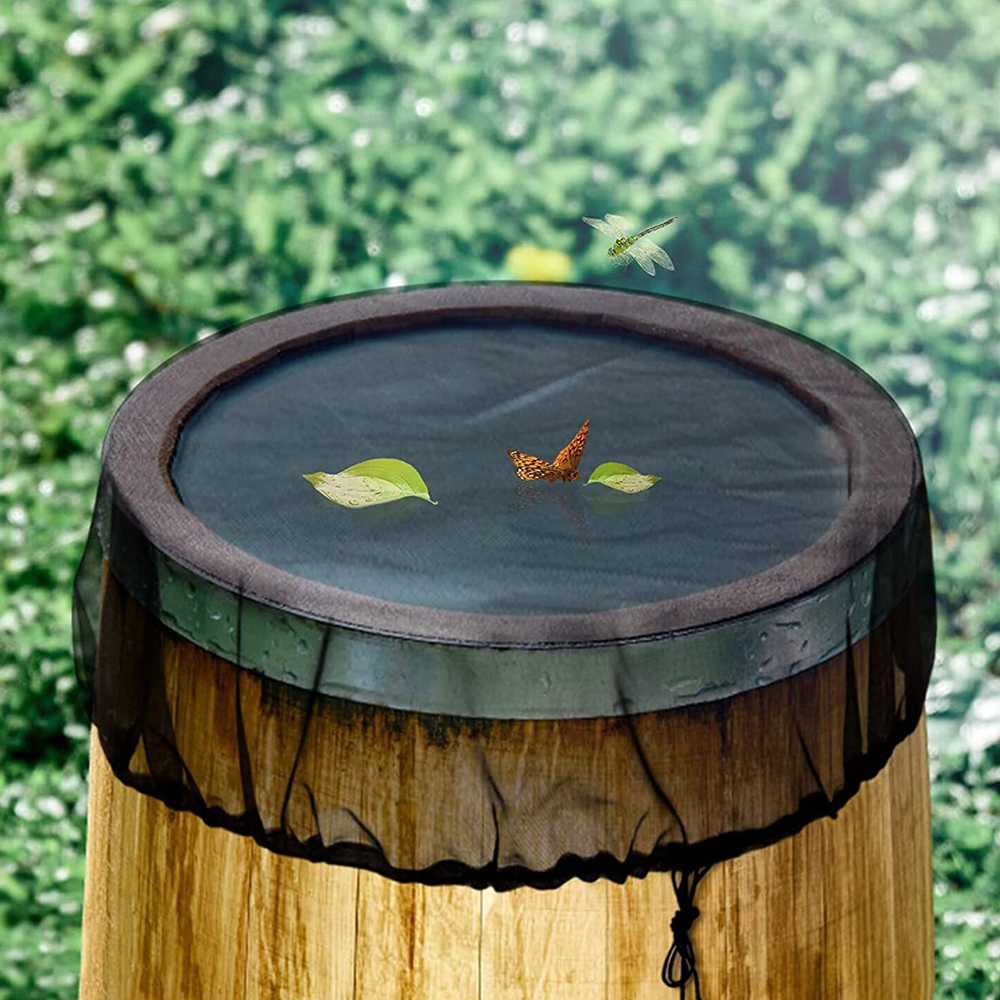 Holdbart net til regnvandstønder, pe-vandopsamlingsspande, tank til regndråbeopsamling, myggebeskyttelse