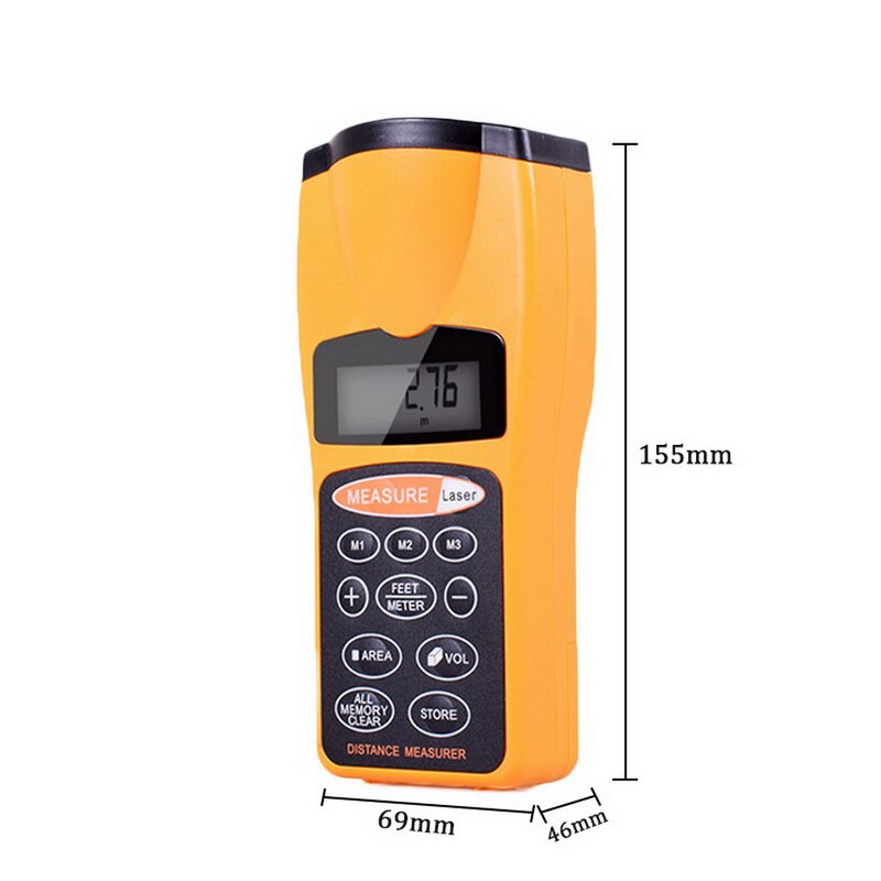 -3007 Multifunctional LCD Digital Rangefinders Ultrasonic Rangefinder Handheld Rangefinder Electronic Measuring Instrument