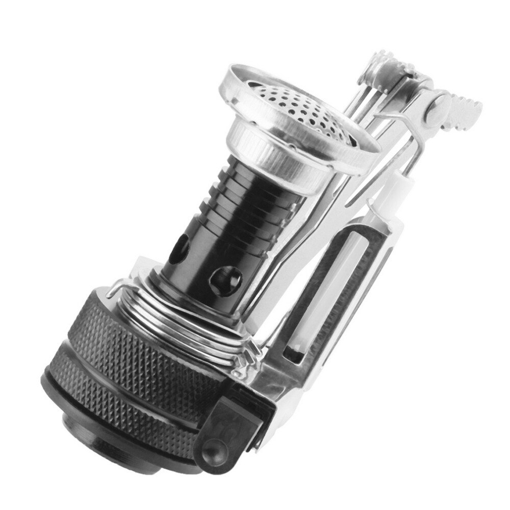 Draagbare Outdoor Picknick Gas Opvouwbare Camping Mini Steel Stove Case