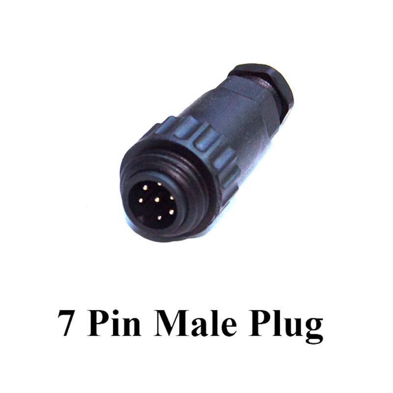 Original Weipu Connector WA22 IP67 Waterproof 4 Pin 7 Pin Cable Connector Plug Panel Socket Screw Termination: 7 Pin Male Plug