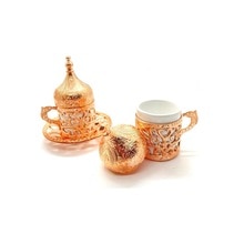 Ottoman Patterned Coffee Set of 2 Turkish Coffee Cup Handmade Authentic Turkish Arabic Coffee Espresso Set