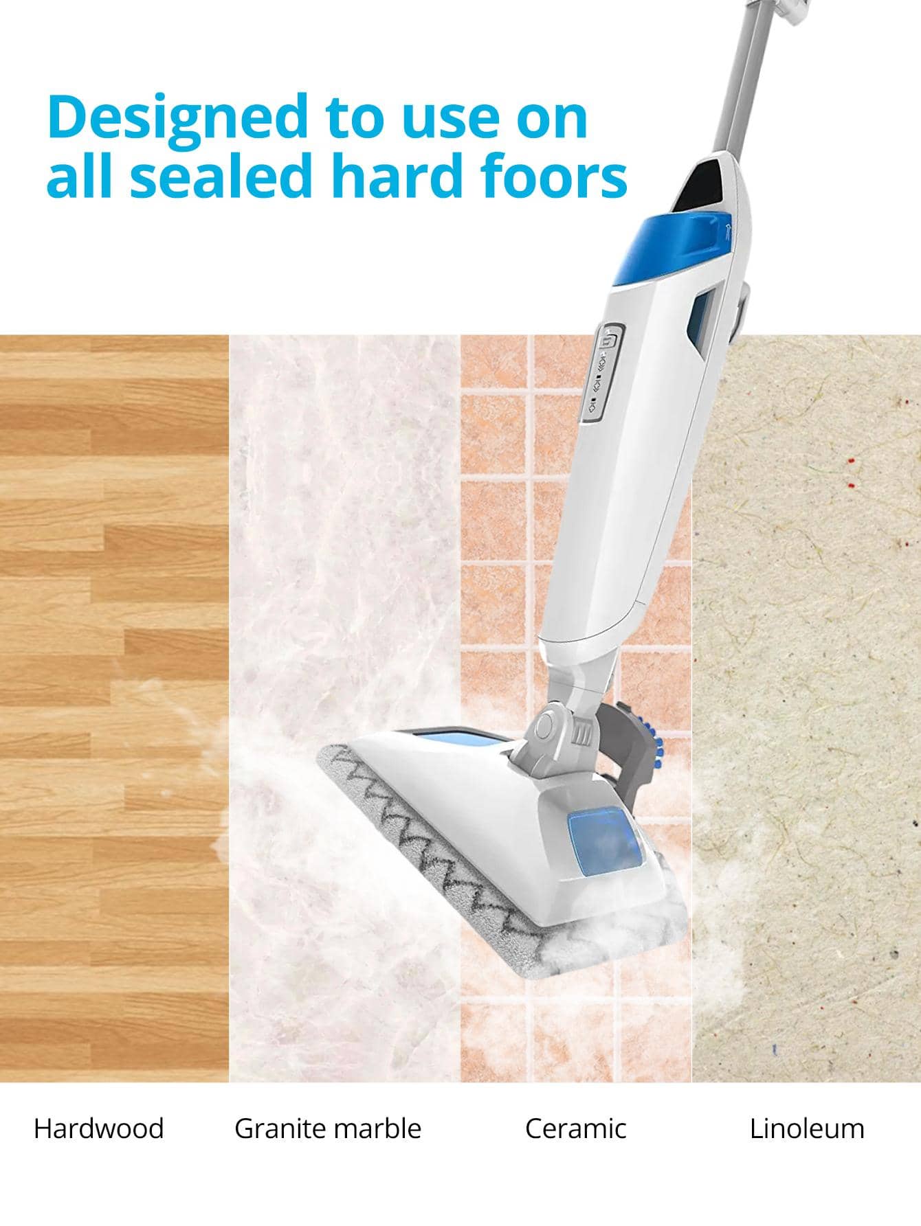 8-Pack Replacement Steam Mop Pads for Bissell 1940 1806 1544 1440 2075A Powerfresh Steam Cleaner Mop