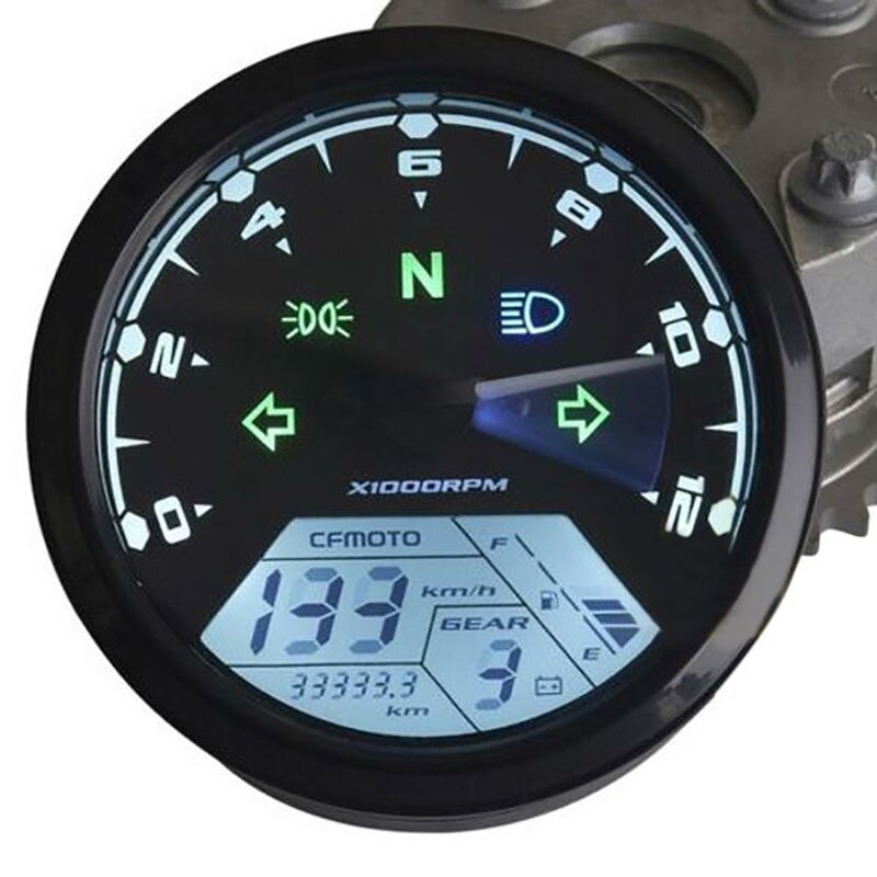 CARCHET Motorcycle Lcd Meter Odometer Tachometer Speedometer Low Oil Alarm Lcd Oil Meter motorcycle accessories