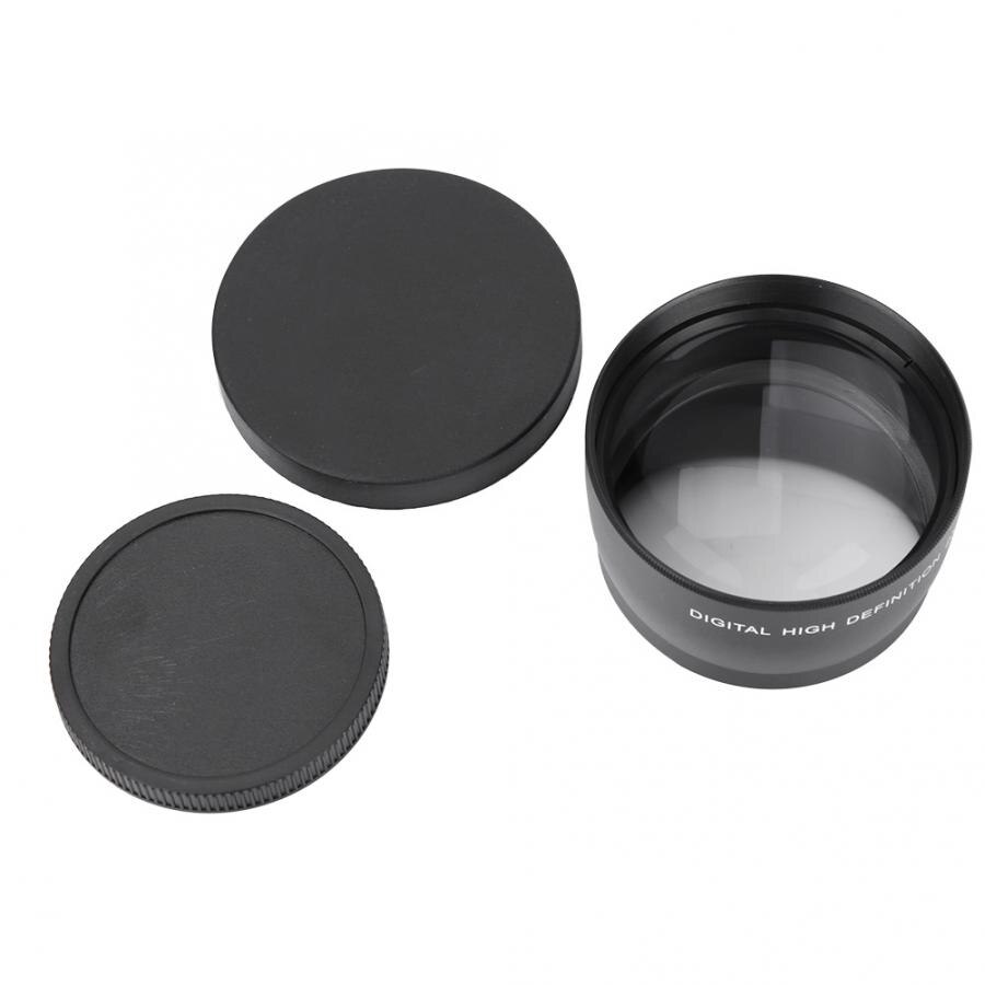 Macro Lens 55 Mm 2X Vergroting Hd Tele Converter Camera Lens Voor 55 Mm Mount Camera Lichtgewicht En Draagbare Lens