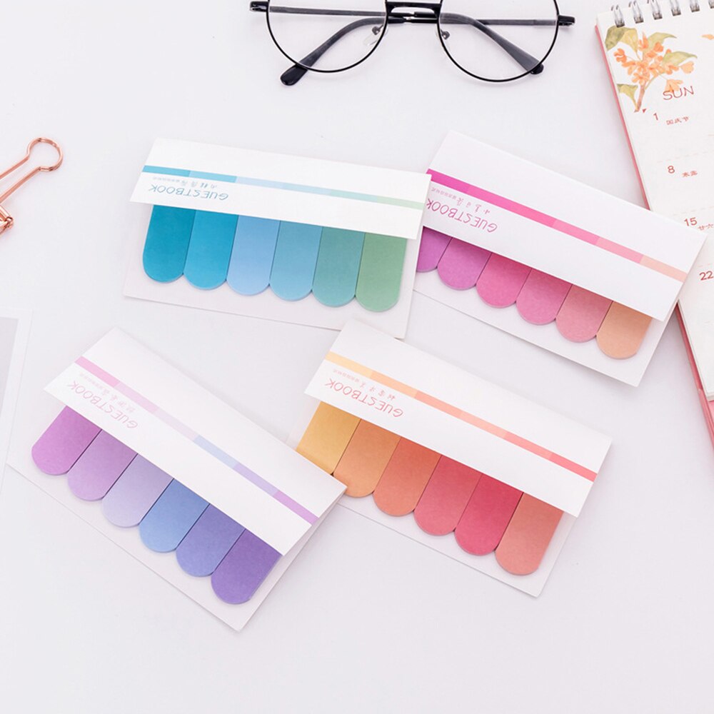 120 Pages Multicolor Memo Pad Index Notes Handbook Bookmark Label Planner Stickers Notepads Office School Supplies