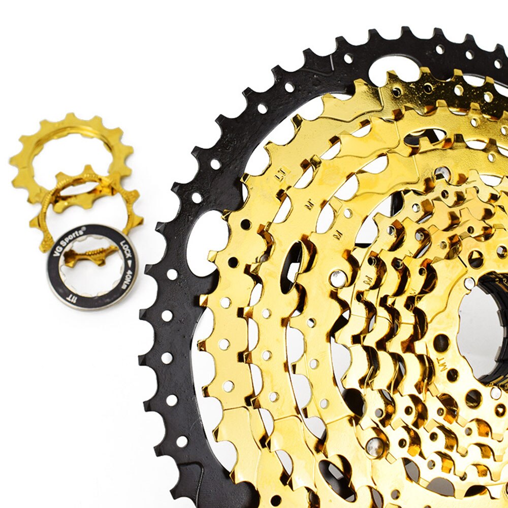 Mtb Vrijloop 10 speed 50T Goud Racefiets Tandwiel cog cdg voor Shimano Sram 10 Velocidades 50T cassette Vliegwiel VG Sport