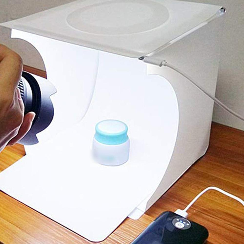LED Studio Photo remplir Lightbox Mini Studio boîte Portable pratique petit LED photographique remplissage boîte facile à assembler