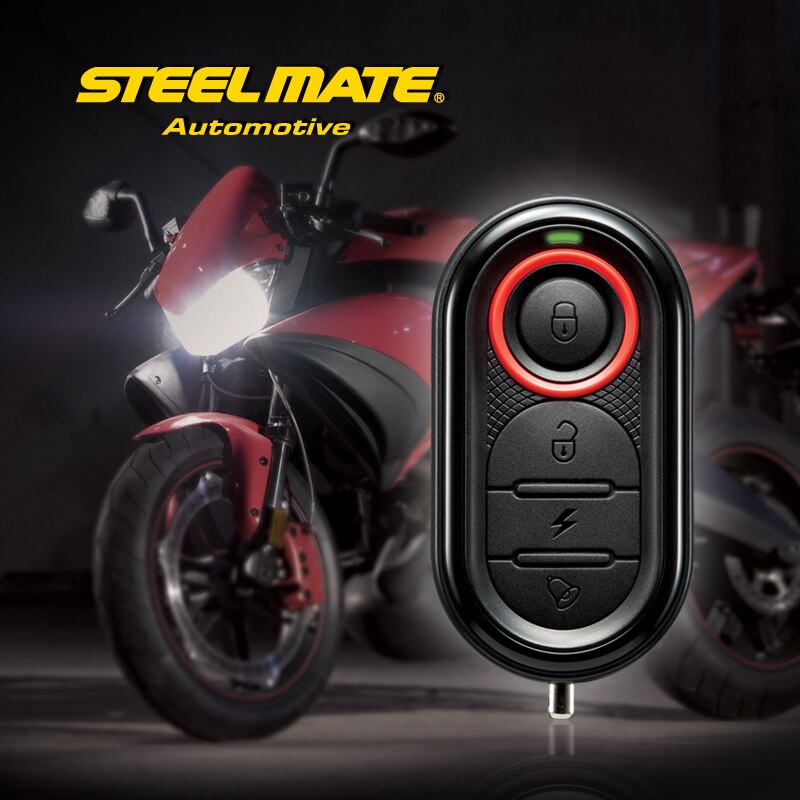 Steelmate 986E 1 Way Motorcycle Alarm Systeem Remote Engine Start Motorfiets Motor Immobilisatie Met Mini Zender