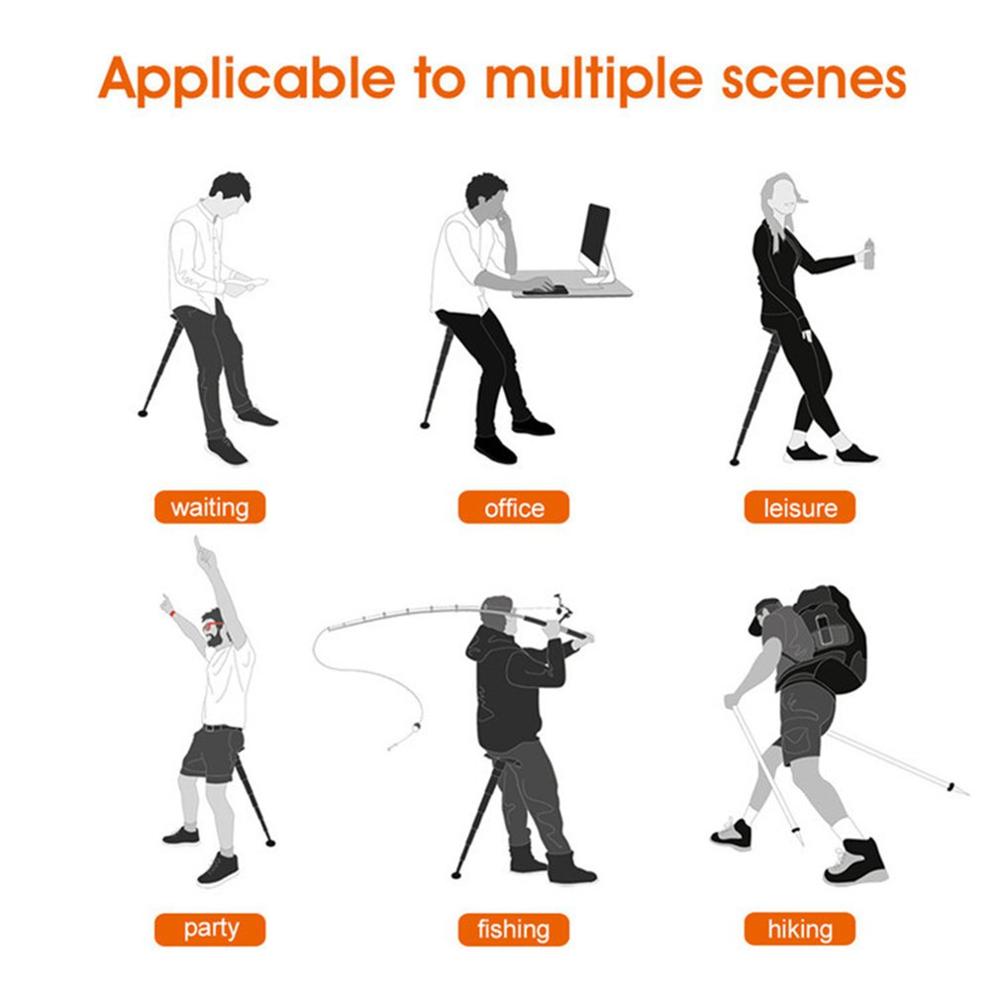 Lightweight Telescopic Adjustment Outdoor Travel Business Trip Folable Sitpack Folding Seat Outdoor Portable Stool Chair Camping