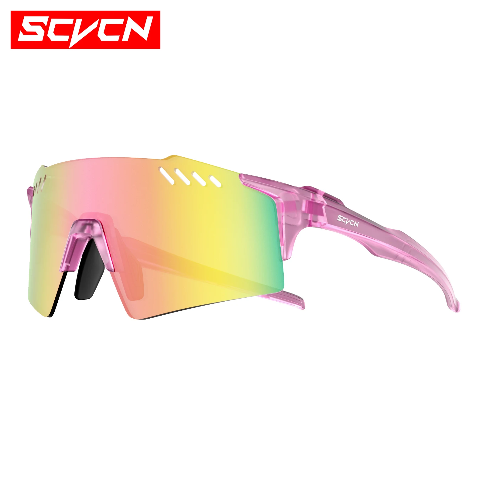 SCVCN gafas de sol fotocromáticas para exteriores, gafas deportivas para ciclismo, gafas para hombre, gafas de escalada MTB, gafas para mujer para conducir en bicicleta: YELLOW
