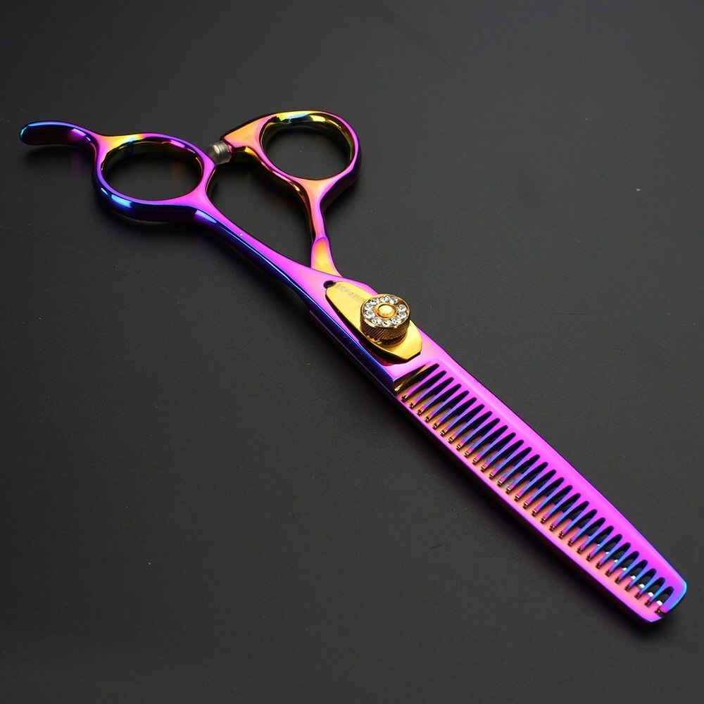 6 inch Hairdressing scissors barber hair scissors precision scissors set hairdressing supplies scissors chunker thin haircuts: Thinning scissors