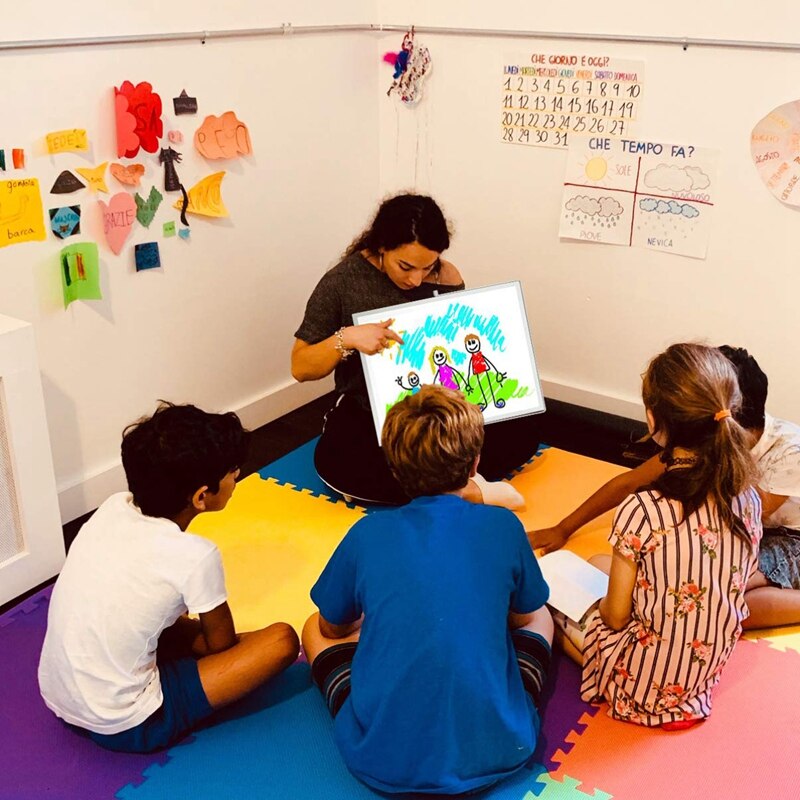 Magnetisch whiteboard met standaard voor op het bureau dubbelzijdig whiteboard planner herinnering voor schoolkantoor 11 inch  x 7 inch