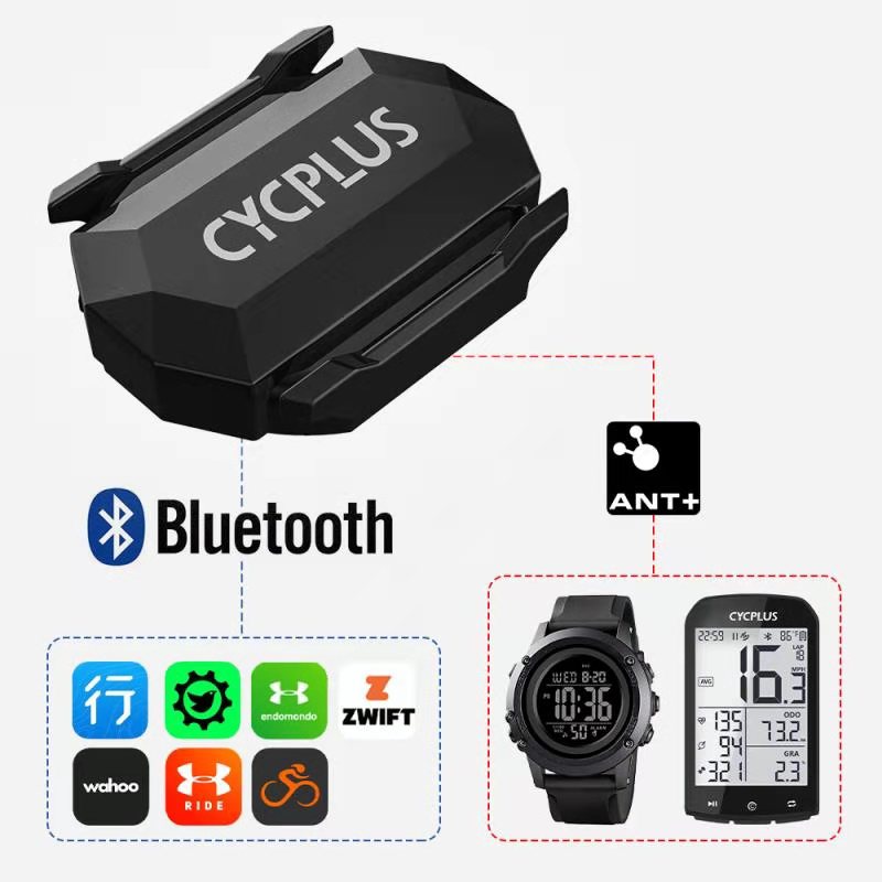 CYCPLUS C3 czujnik prędkości rytmu akcesoria rowerowe GPS prędkościomierz rowerowy Bluetooth 4.0 Mrówka + dla Garmin Bryton Cateye XOSS Zwift
