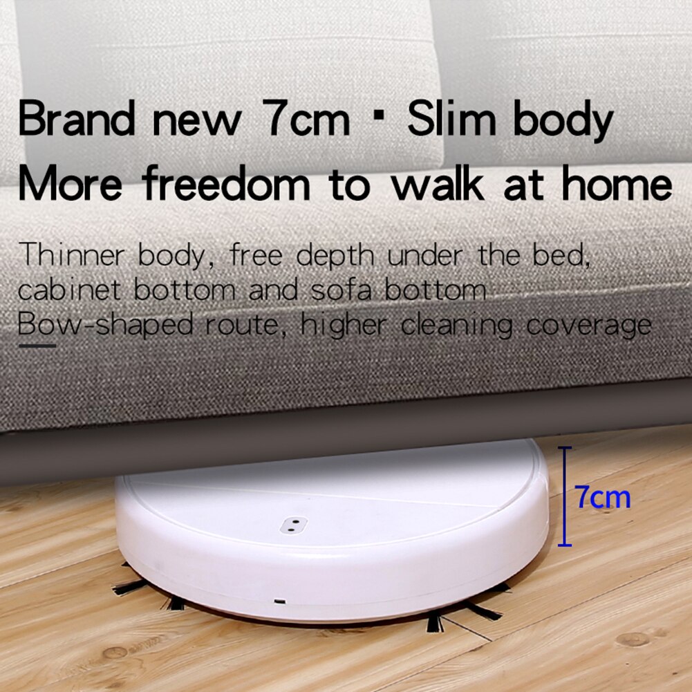 Low Noise Smart Sweeping Robot Automatic Floor Mopping Sweeper Vacuum Cleaner Suction Dust Hair Broom Cleaning Machine