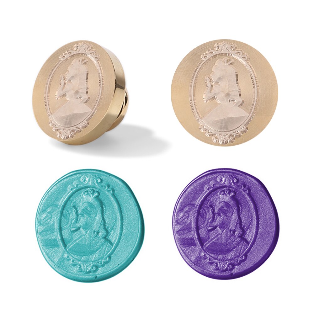 Retro Brand Verf Metalen Lakzegel Postzegels Houten Handvat Planten Patroon Diy Trouwkaarten Decoratie Verjaardag Kaart Seal Stempel: 04