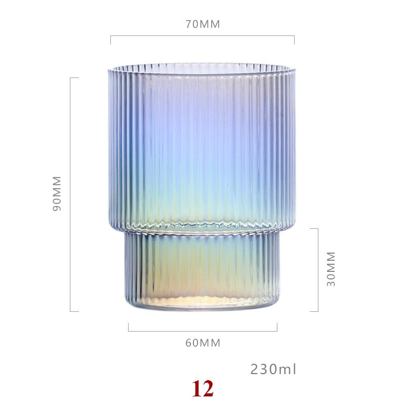 Set of 2-classical home morning water glass office water juice glass cup GLA-1520: 12