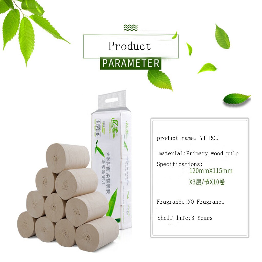 Tissue Paper Rol 10 Rolls Paper Hand Towels Toilet Paper Toilet Rol... – Vicedeal