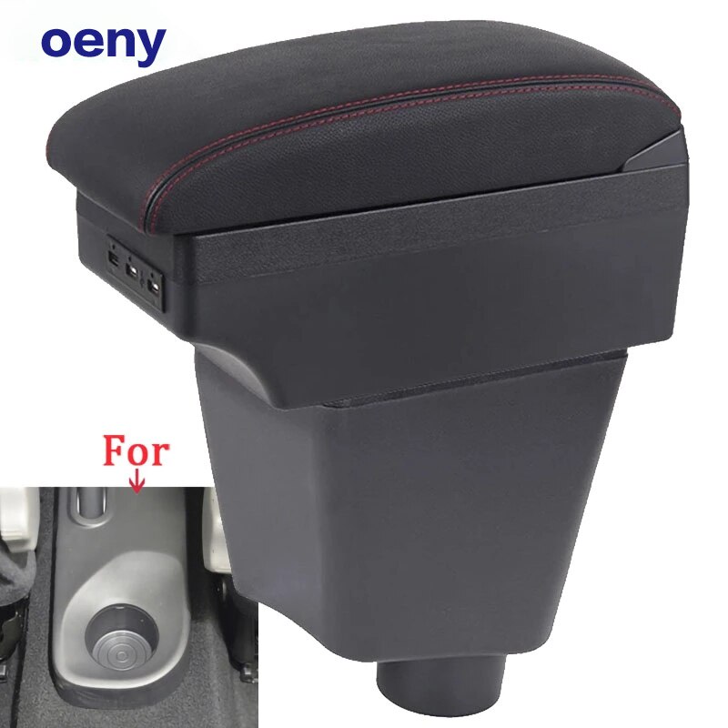 For Renault Clio 4 Captur Armrest For Renault Captur armrest box accessories Storage box cup holder ashtray USB LED