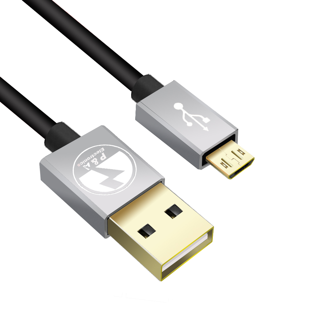 Nylon Micro USB Cable 2A Fast Charger USB Data Cable Mobile Phone USB Charger Cable For Samsung Galaxy Huawei: Black / 1m