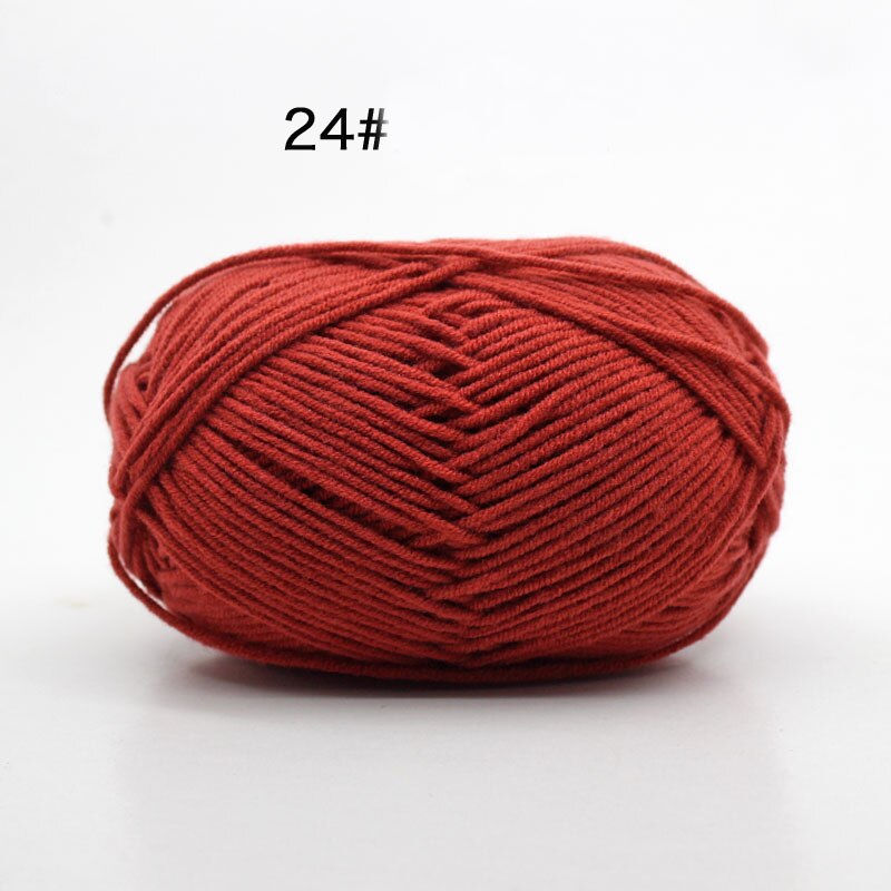 upgrade natuurlijke zijde melk katoenen garen dikke garen voor breien baby wol haak garen weave draad 4 Plys 50 g/stk: 24
