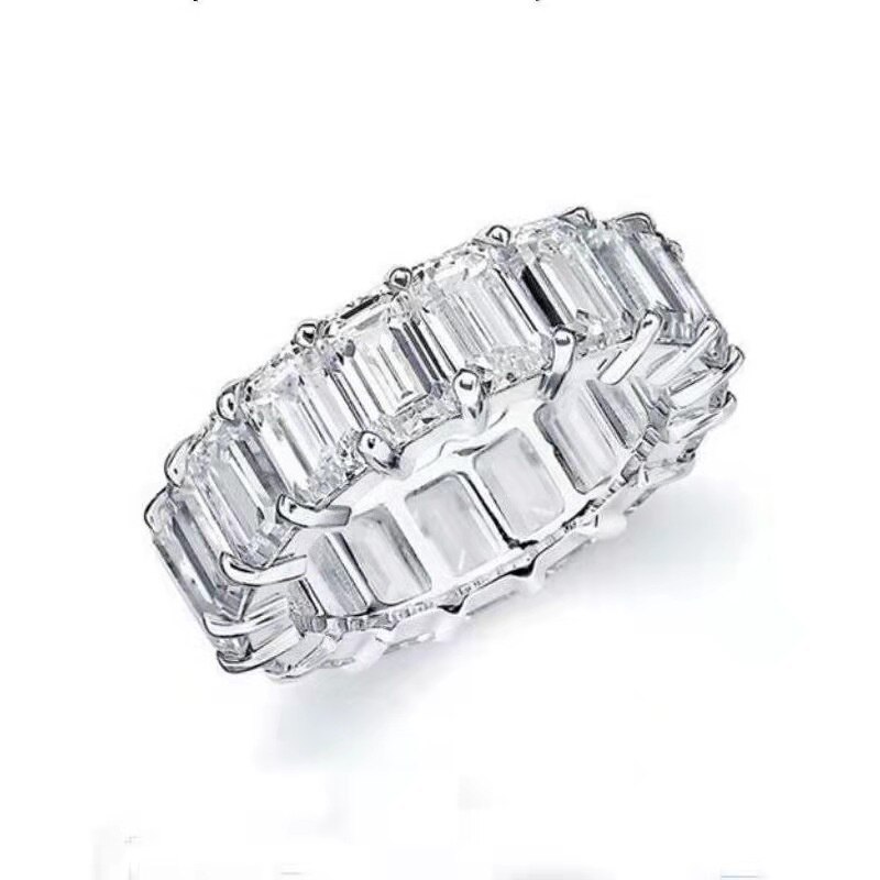 Luxus Kristall Ringe Für Frauen vereist aus Zirkon Engagement Hochzeit Ring Strass Jahrgang Ringe Weibliche Schmuck Anillos