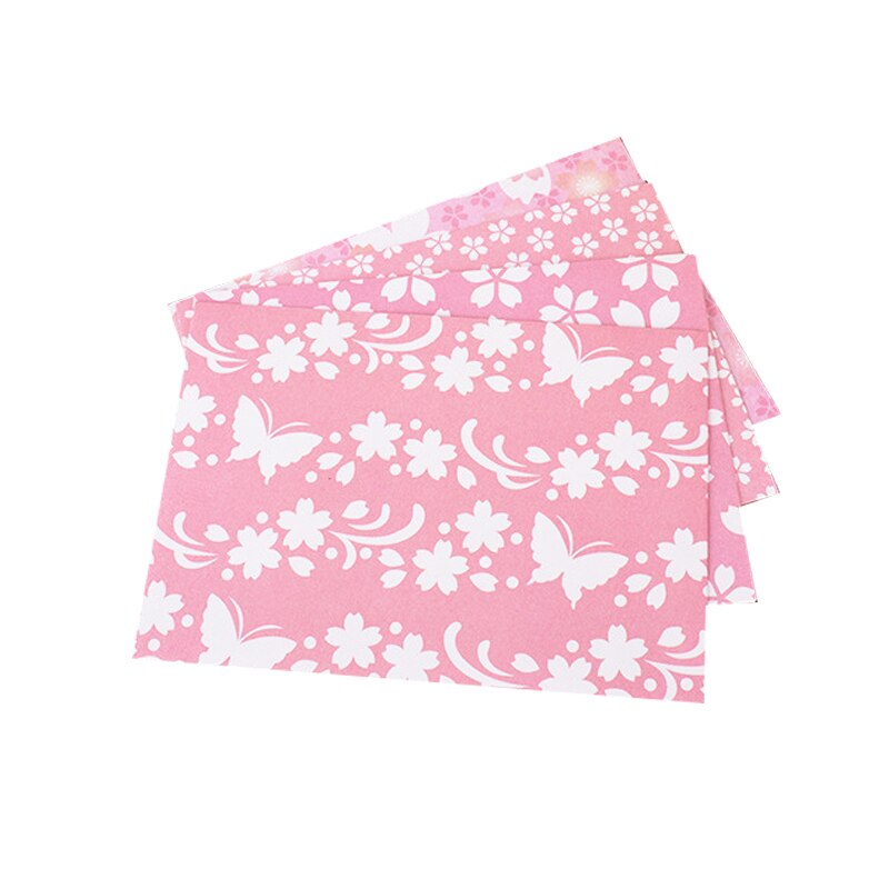 100pcs Pink Paper Envelope Wedding Invitation Envelope Box Craft For Letter Sakura Butterfly Student Letter: Mixed design