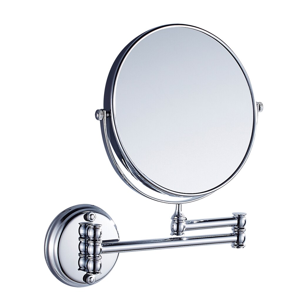 Bath Mirror Cosmetic Mirror Bathroom Wall Mounted Magnifying European Dual Side Arm Extend 2-Face Adjustable Makeup Mirror