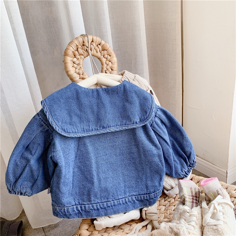 veste pour filles garçons automne hiver Plus cachemire épaissir jean manteau enfants vêtements bébé Denim vestes 1-6y